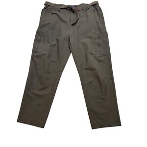 Mens Rail Riders Grey Hiking Pants‎ with Removable Belt Size XL